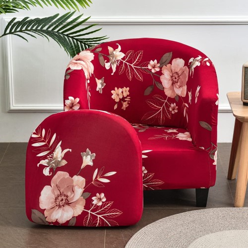 Pokrowiec na fotel klubowy - Red Blossom.jpg