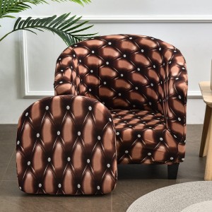 Pokrowiec na fotel klubowy - Brown Leather