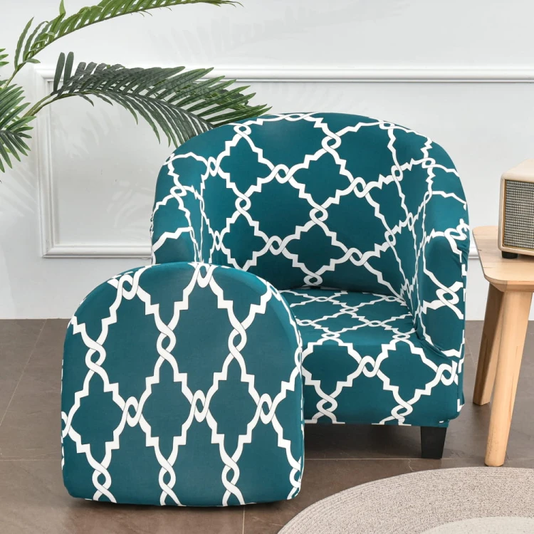Pokrowiec na fotel klubowy - Cyan Chain.jpg