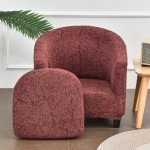 Pokrowiec na fotel klubowy - Red Cracked Concrete