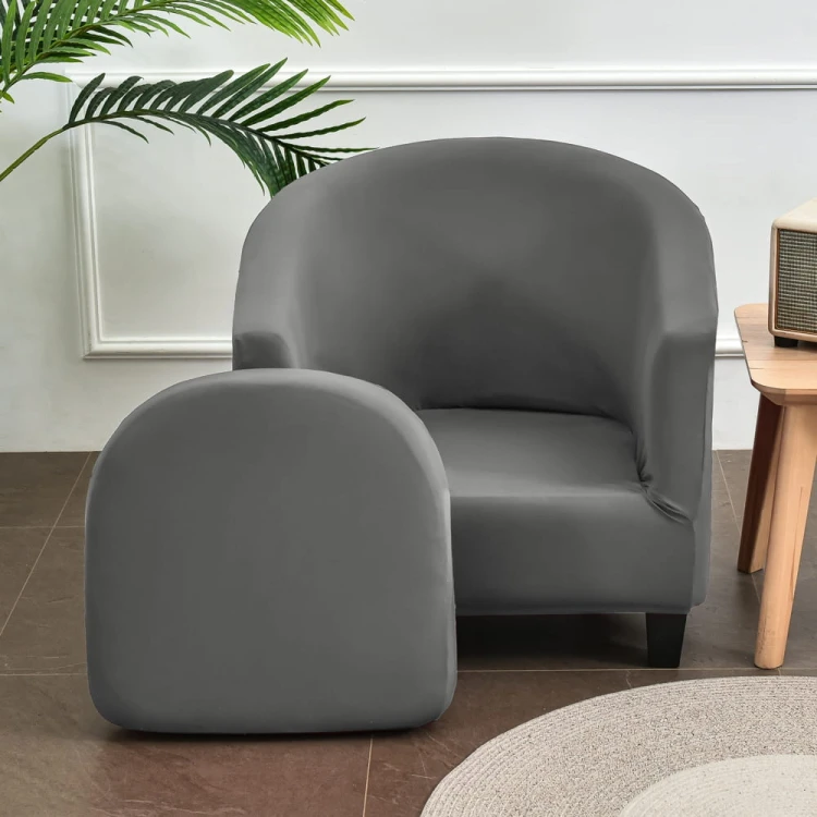 Elastyczny pokrowiec na fotel klubowy - INDUSTRIAL GREY.jpg