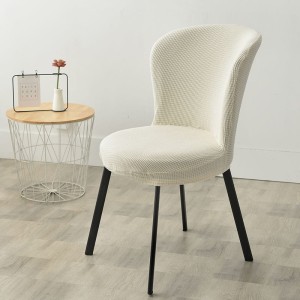 ELASTYCZNY POKROWIEC NA KRZESŁO DO KUCHNI - JADALNI - SALONU - AESTHETIC WHITE