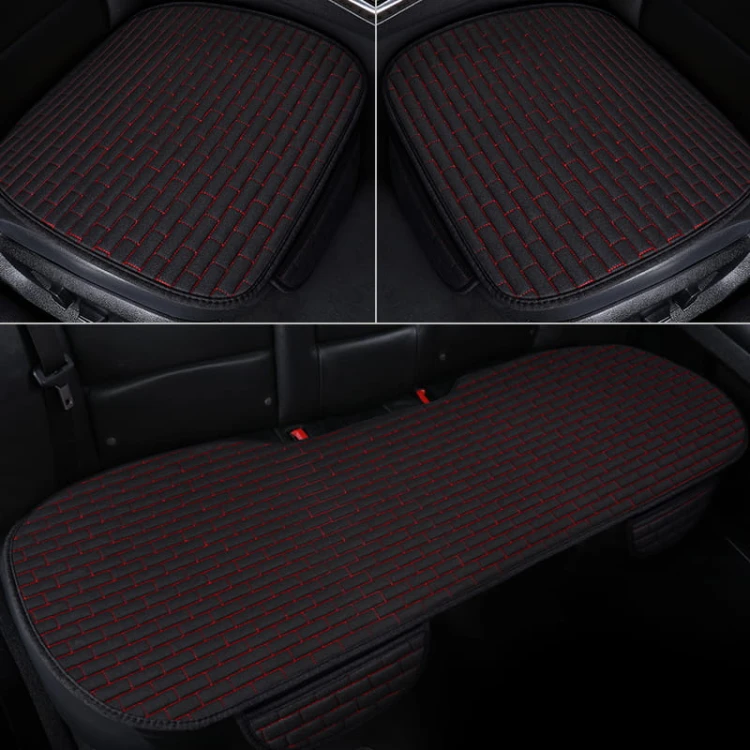 Pokrowce na siedzisko fotela samochodowego przód i tył - Cegiełka - Red Line.jpg