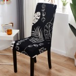 POKROWIEC NA KRZESŁO DO KUCHNI - JADALNI - SALONU - Dark Flowers