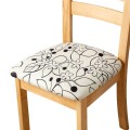 ELASTYCZNY POKROWIEC NA SIEDZISKO KRZESŁA DO KUCHNI - JADALNI - SALONU - MARZIPAN WHITE FLOWERS.jpeg