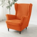 POKROWIEC NA FOTEL USZAK - ŻAKARDOWY - ORANGE POPPY.jpeg