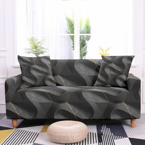 POKROWIEC NA KANAPĘ - SOFĘ - MODERN - GOLD WAVES