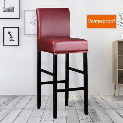 Pokrowiec na krzesło barowe - hotelowe - wodoodporny z ecoskóry - RED BERRY.jpeg