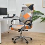 Pokrowiec na fotel gamingowy komputerowy biurowy - krzesło obrotowe - PIXEL WHITE.jpeg