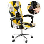 Pokrowiec na fotel gamingowy komputerowy biurowy - krzesło obrotowe - CONTRASTING YELLOW.jpeg