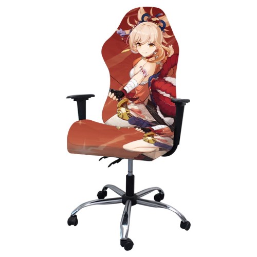 Pokrowiec na fotel gamingowy komputerowy biurowy - krzesło obrotowe - Anime - Yoimiya.jpeg