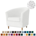 Aksamitny pokrowiec na fotel klubowy z siedziskiem - SUBTLE TOUCH