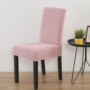 Żakardowy pokrowiec na krzesło wodoodporny - MUD PINK