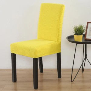 Żakardowy pokrowiec na krzesło wodoodporny - VANILLA PUDDING