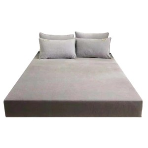 Welurowy - aksamitny pokrowiec na materac - ASHES