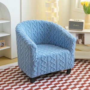 Żakardowy pokrowiec na fotel klubowy - warkocz - WINDSOR WAY