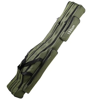 Pokrowiec na wędki - Wodoodporny - 150cm - 3 Warstwy - Army Green.jpeg