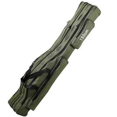 Pokrowiec na wędki - Wodoodporny - 150cm - 3 Warstwy - Army Green.jpeg