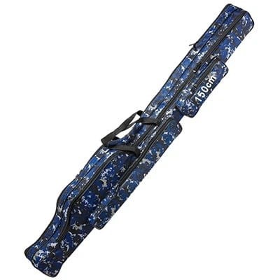 Pokrowiec na wędki - Wodoodporny - 150cm - 2 Warstwy - Blue Camo.jpeg