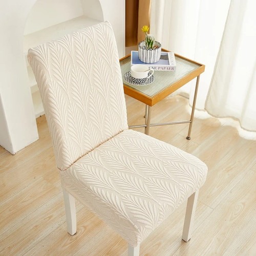 Żakardowy pokrowiec na krzesło - Liście - RICE CAKE.jpeg