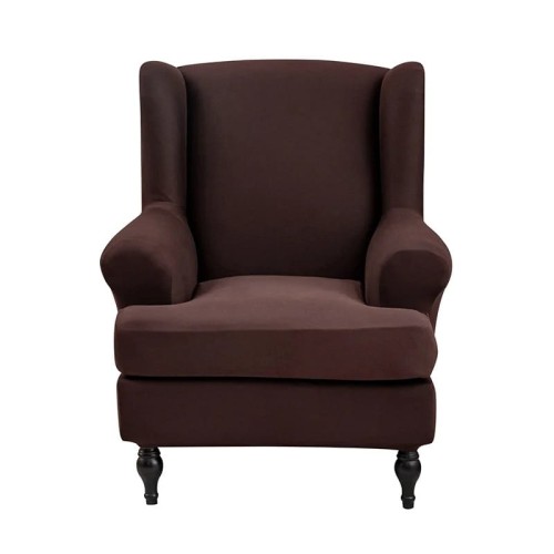 POKROWIEC NA FOTEL USZAK - GŁADKI - KAWA.jpeg