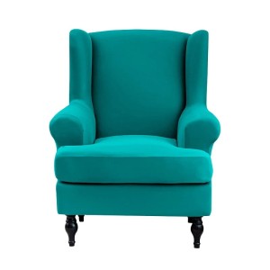 POKROWIEC NA FOTEL USZAK - GŁADKI - ZIELONY