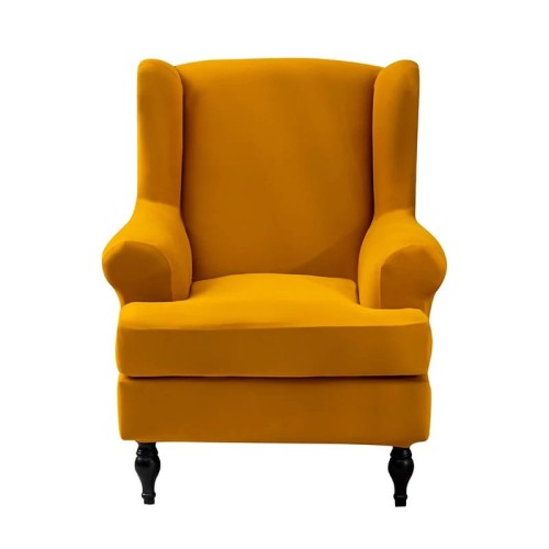 POKROWIEC NA FOTEL USZAK - GŁADKI - ŻÓŁTY.jpeg