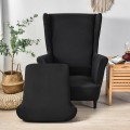 POKROWIEC NA FOTEL USZAK - GŁADKI -  CZARNY.jpg