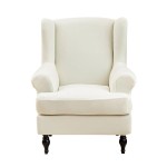 POKROWIEC NA FOTEL USZAK - GŁADKI -  KOŚĆ SŁONIOWA