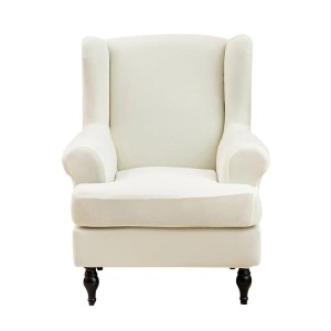 POKROWIEC NA FOTEL USZAK - GŁADKI -  KOŚĆ SŁONIOWA