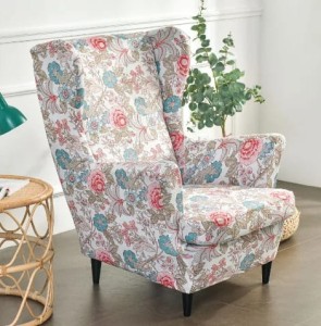 Pokrowiec na fotel norweski uszak - VIBRANT FLOWERS