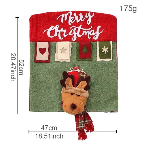 Świąteczny pokrowiec na oparcie krzesła - Renifer.jpeg