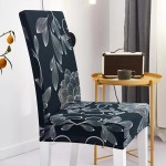 POKROWIEC NA KRZESŁO DO KUCHNI - JADALNI - SALONU - Deep Blue Flowers