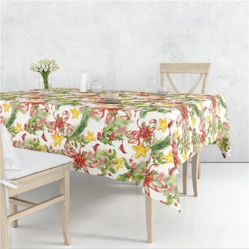 Obrus świąteczny - materiałowy - gładki - Laski Świąteczne.jpeg