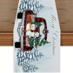 Obrus świąteczny - materiałowy - 183x33cm - Bałwany.jpeg