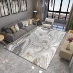 Nowoczesny dywan - Do salonu - White Marble.jpeg