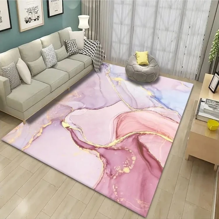 Nowoczesny dywan - Do salonu - Pink Marble II.jpeg