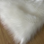 Dywan pluszowy - miękki - do salonu - Biały