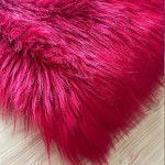 Dywan pluszowy - miękki - do salonu - Czerwony.jpeg