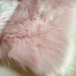 Dywan pluszowy - miękki - do salonu - Różowy