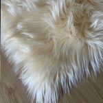 Dywan pluszowy - miękki - do salonu - Żółtawy