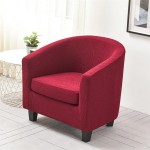 Żakardowy pokrowiec na fotel klubowy - liście - CHUBBY KISS