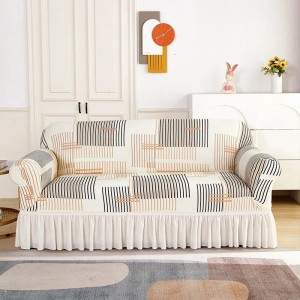 Pokrowiec na kanapę - sofę z falbaną - Casual V