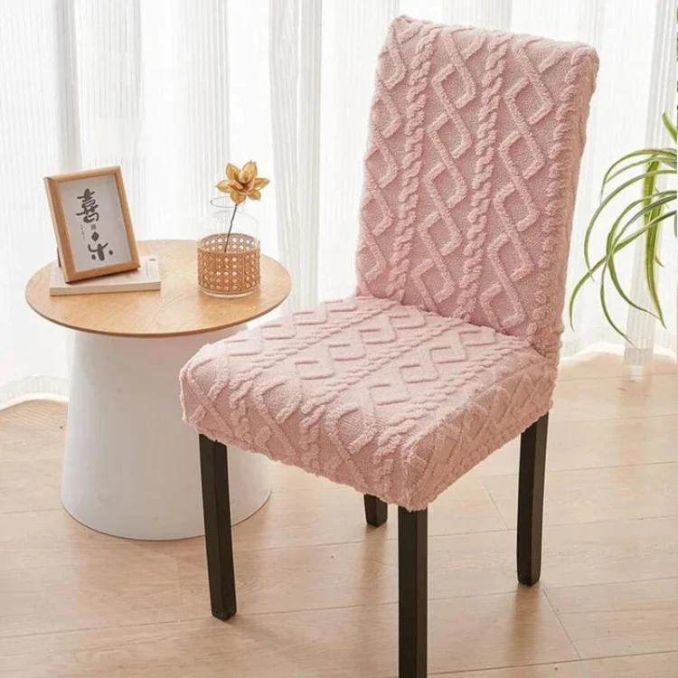 Żakardowy pokrowiec na krzesło - Warkocz - PETITE PINK.jpeg