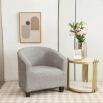 Pokrowiec na fotel klubowy - ELEPHANT GREY