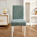 Żakardowy pokrowiec na krzesło - Kwiatki - FARMERS GREEN