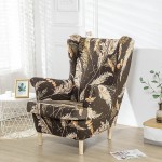 Pokrowiec na fotel norweski uszak IKEA - Golden Feathers.jpeg