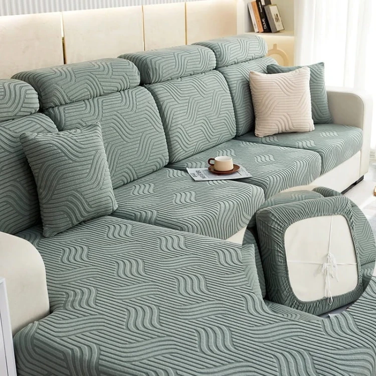 Żakardowy pokrowiec na siedzisko narożnika - meandry - CHINESE JADE.jpeg