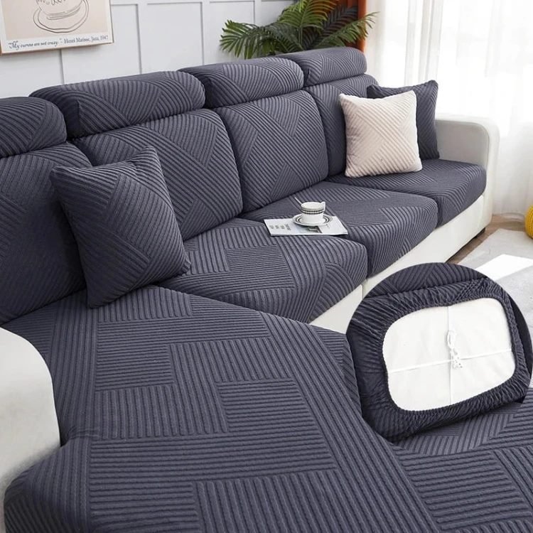 Żakardowy pokrowiec na siedzisko narożnika - zigzag - IN THE DARK.jpeg
