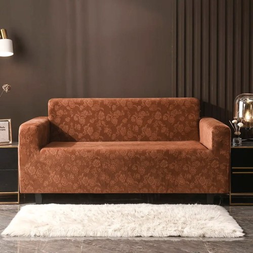 AKSAMITNY ŻAKARDOWY POKROWIEC NA KANAPĘ - SOFĘ - ROSEWOOD BROWN.jpeg